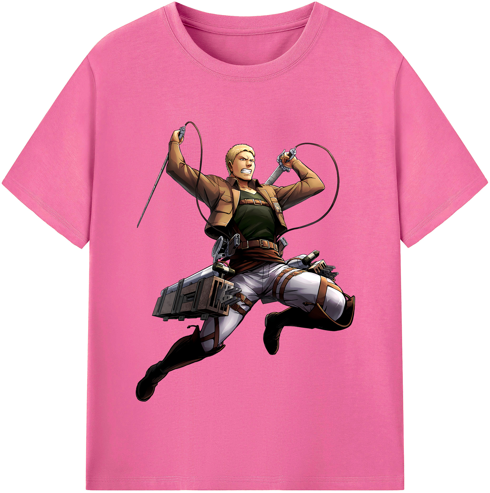 （画像用） 進撃の巨人 ライナー・ブラウン Attack on Titan Reiner Braun レディースカジュアルプリントTシャツ（綿100％）